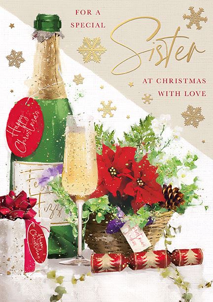 Words N Wishes Sister Christmas Card