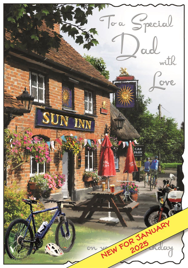 Jonny Javelin Dad Country Pub Birthday Card*