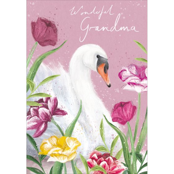 Woodmansterne Grandma Swan Birthday Card*