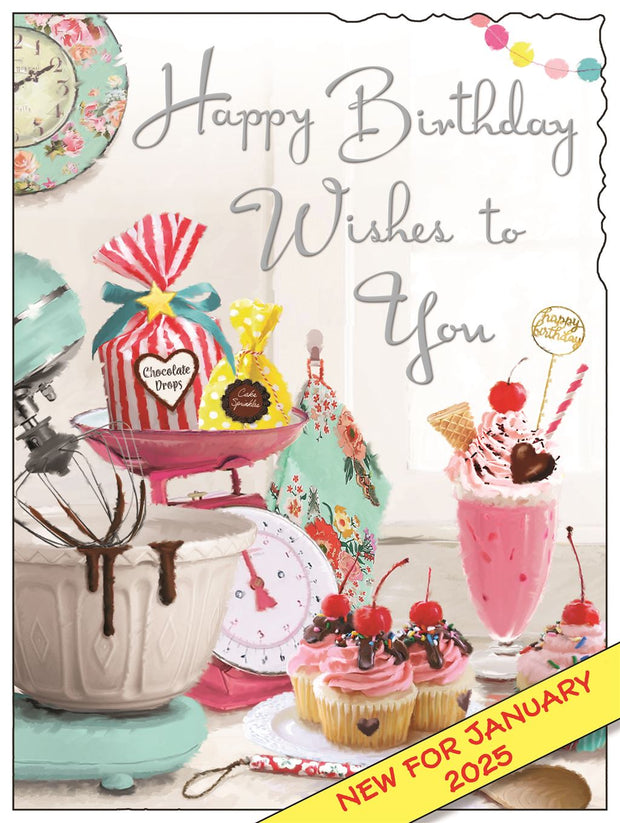 Jonny Javelin Birthday Baking Birthday Card*