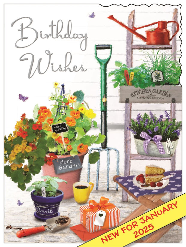 Jonny Javelin Gardener Birthday Card*