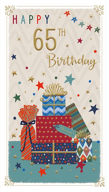 ICG Male 65th Birthday Card*