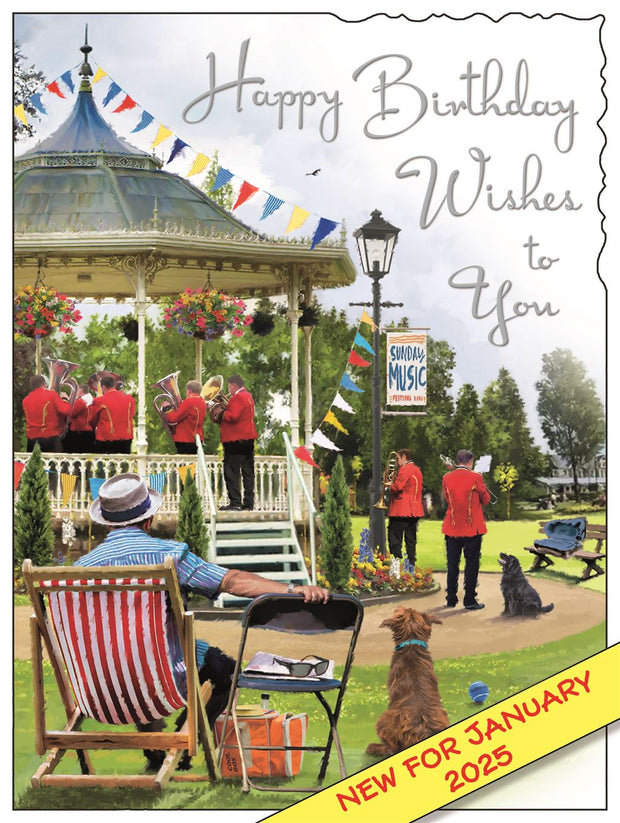 Jonny Javelin Brass Band Birthday Card*