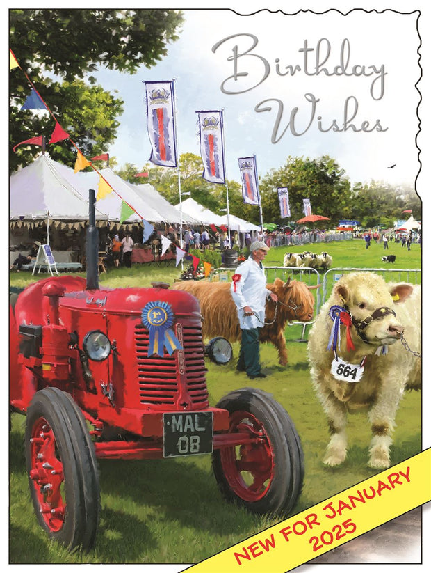 Jonny Javelin Farming County Show Birthday Card*