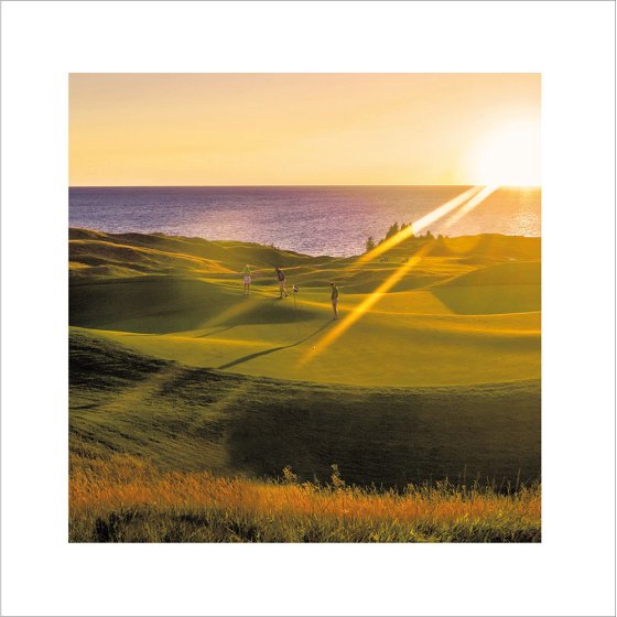 Woodmansterne Sunset Golf, Blank Card