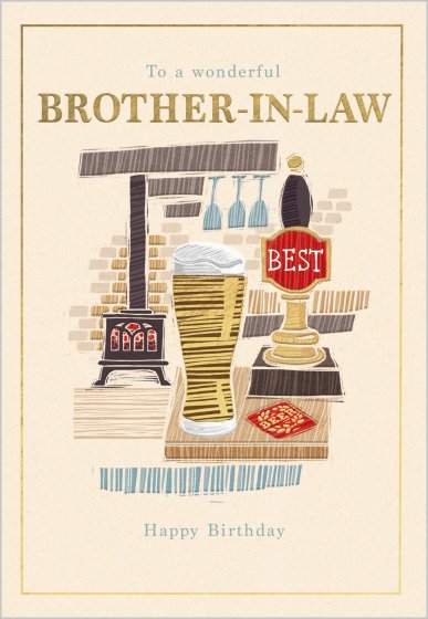Abacus Brother In Law Birthday Card*