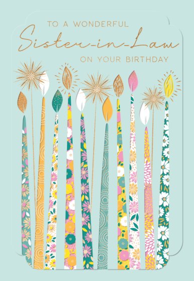 Abacus Sister in Law Birthday Card*