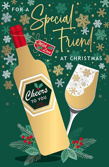 Words N Wishes Friend Christmas Card**