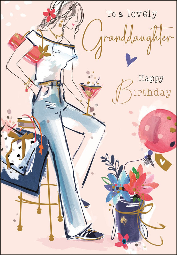 Jonny Javelin Granddaughter Birthday Card*