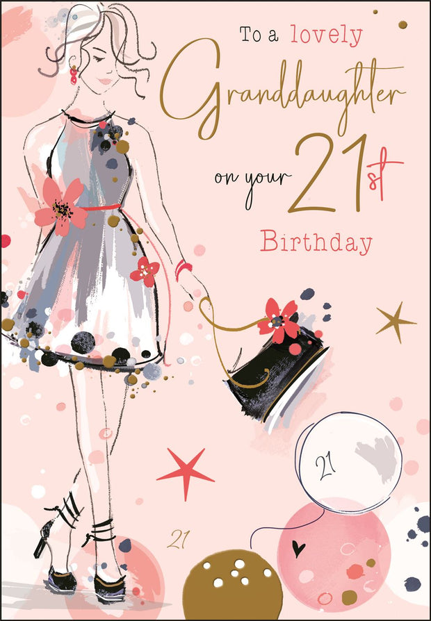Jonny Javelin Granddaughter 21st Birthday Card
