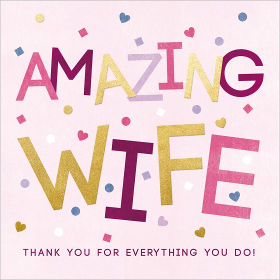 Woodmansterne Wife Birthday Card*