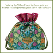 Heathcote & Ivory William Morris Sunflower Swan Hand Care Pouch