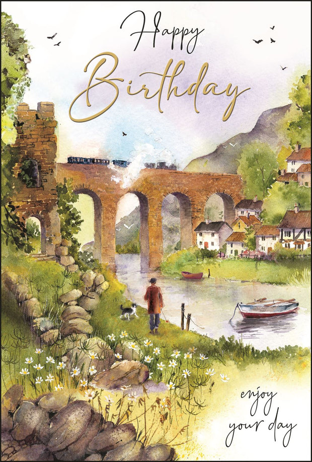 Jonny Javelin Viaduct Birthday Card*