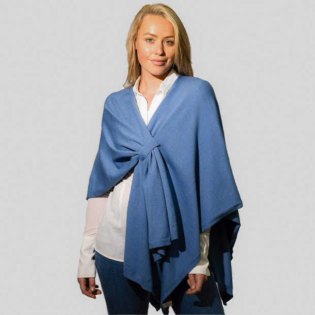 Zelly Denim Pull Through Poncho**