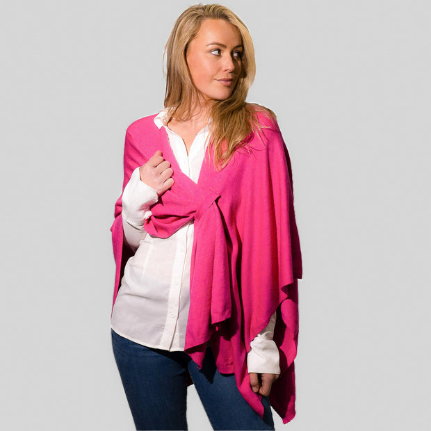 Zelly Hot Pink Pull Through Poncho**
