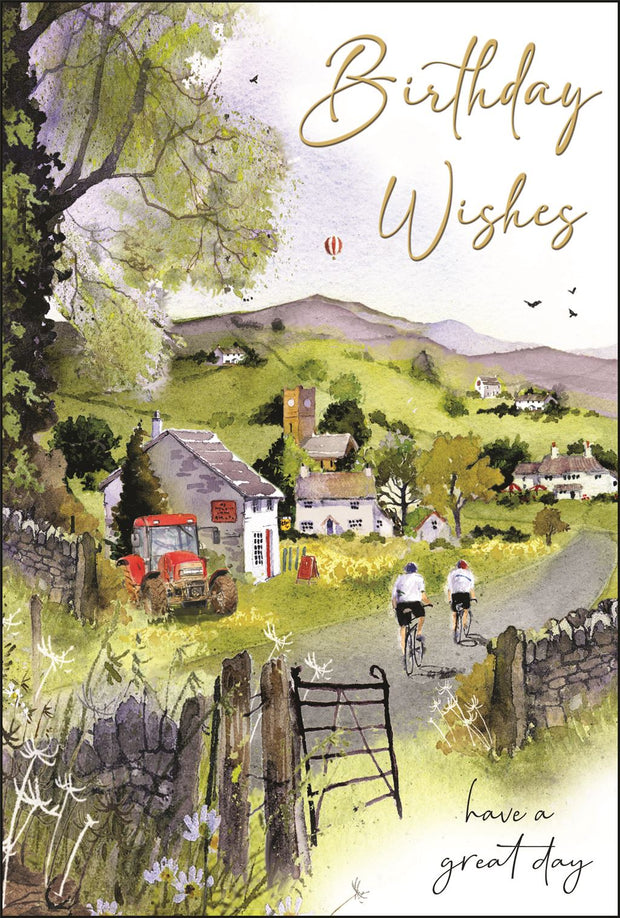 Jonny Javelin Country Cycle Ride Birthday Card*