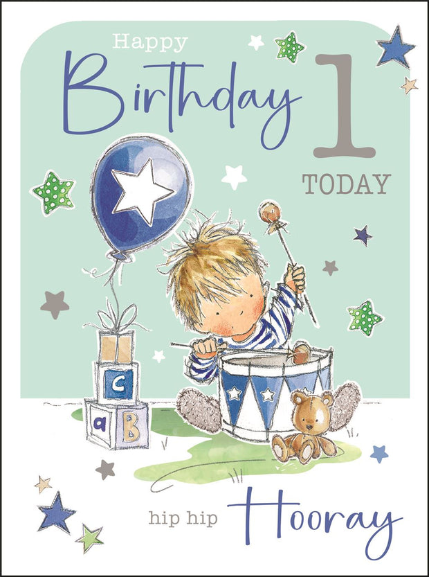 Jonny Javelin 1st Birthday Card**