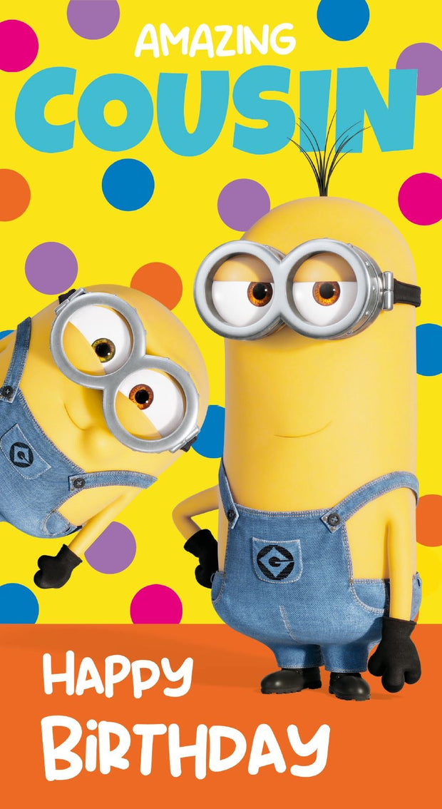 Danilo Minions Cousin Birthday Card