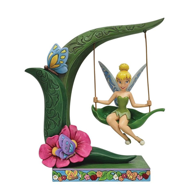 Enesco Disney Traditions Suspended in Springtime Music Tinker Bell on Swing Figurine