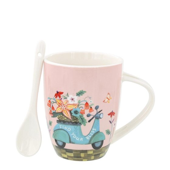 Allen Designs Scooter Mug & Spoon Set*