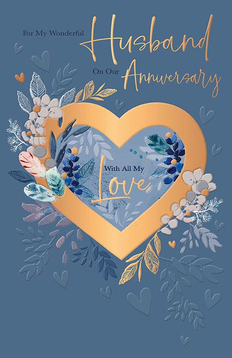 Words N Wishes Husband Anniversary Card