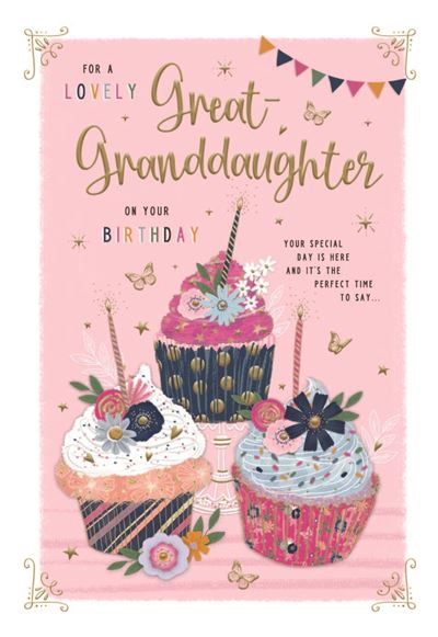 ICG Great Granddaughter Birthday Card