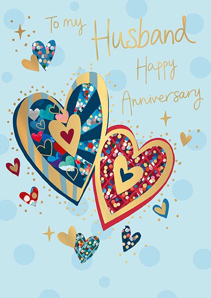 Words N Wishes Husband Anniversary Card
