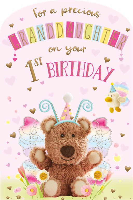 ICG Granddaughter 1st Birthday Card