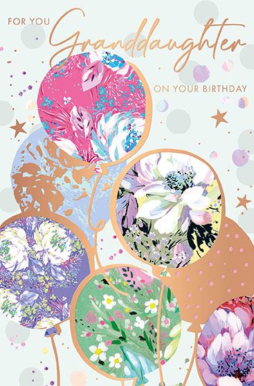 Words N Wishes Granddaughter Birthday Card