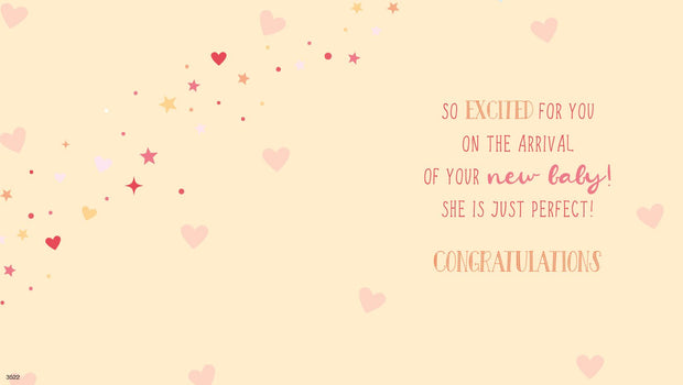 ICG New Baby Girl Card