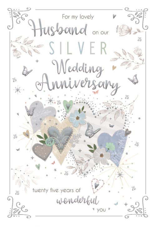 ICG Husband Silver Anniversary Card*