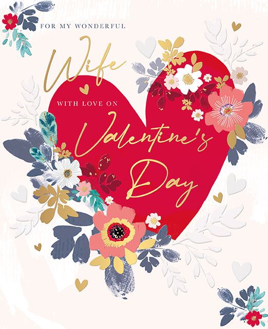 Words N Wishes Wife Valentine's Day Card