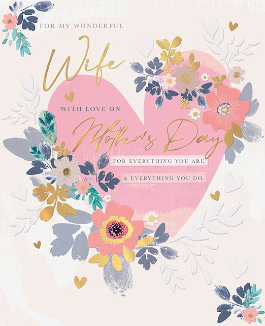 Words N Wishes Wife Mother's Day Card