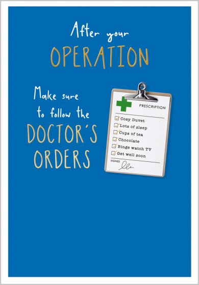Abacus Operation Get Well Soon Card*