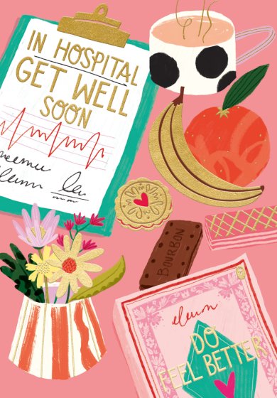Abacus In Hospital Get Well Soon Card*