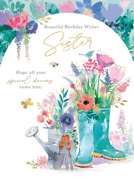 Words N Wishes Sister Birthday Card*