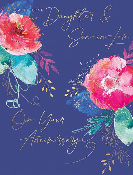 Words N Wishes Daughter and Son-in-Law Anniversary Card