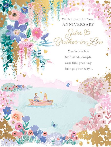 Words N Wishes Sister & Brother-in-Law Anniversary Card