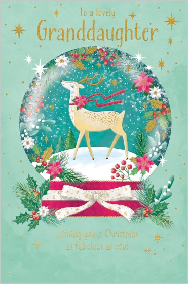 Abacus Granddaughter Christmas Card**