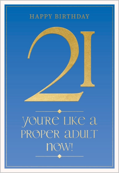 Abacus 21st Birthday Card*