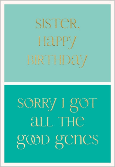 Abacus Sister Birthday Card