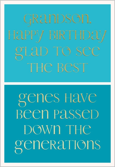 Abacus Grandson Birthday Card*