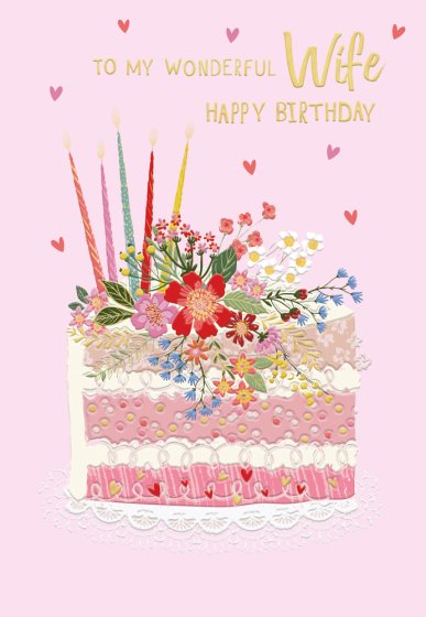 Abacus Wife Birthday Card*