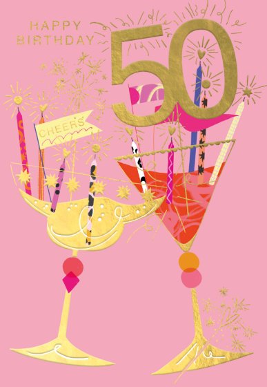 Abacus 50th Birthday Card