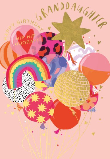 Abacus Granddaughter Birthday Card*