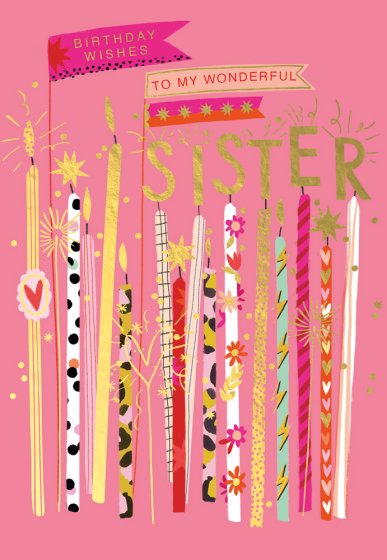 Abacus Sister Birthday Card