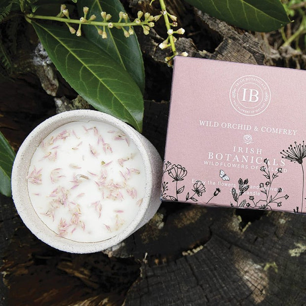 Irish Botanicals Wild Orchid and Comfrey Candle