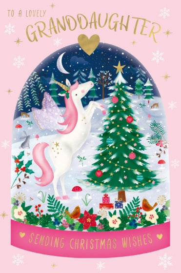 Abacus Granddaughter Christmas Card**