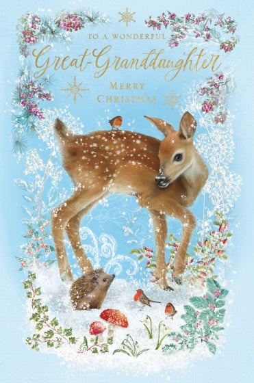 Abacus Great Granddaughter Christmas Card**