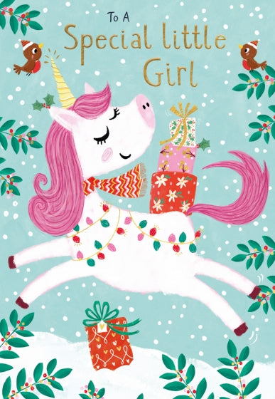 Abacus Special Little Girl Christmas Card**